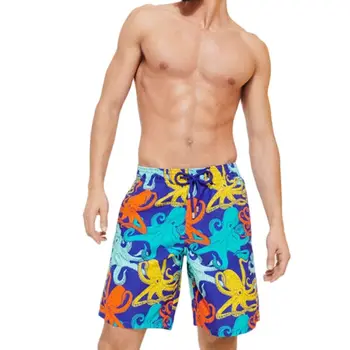 คนใหม่หน้าร้อนผู้ชาย Swimwear ว่ายน้ำ Trunks ชายหาดกระดานกางเกงว่ายน้ำในกางเกง Swimsuits กำลังยิมเร็วแห้งกีฬาแพงเกงสั้น