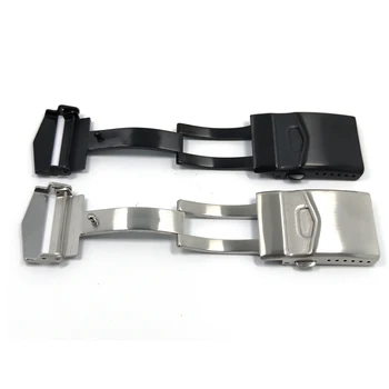 คุณภาพสูง Watchband บี 18mm 20mm 22mm 316L หรือจะเรียกว่าอดีตจนท.ความปลอดภัยเข็มกลัดหั Stainless เหล็ก Deployment เข็มกลัดสำหรับ Seiko Wristband