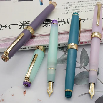 ญี่ปุ่นกะลาสีเขียนเพลงปานกลาง 21K ทองปากกางแรมโฟว์ซีซั่นพิมพ์แบบสานเสียงฝนตกฝนเสียงปากกา Frosted เขียปากกาของขวัญ