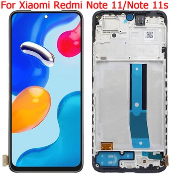 ดั้งเดิมสำหรับ Xiaomi Redmi ข้อ 11 Note11s แสดง LCD กับเฟรม 6.43