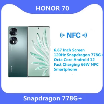 ดั้งเดิมเกียรติ 705G โทรศัพท์เคลื่อนที่ 6.67 ตารางนิ้วจอภาพ 120Hz Snapdragon 778G+Octa ลึ Android 12 วดเร็วตั้งข้อหา 66W NFC\n smartphone