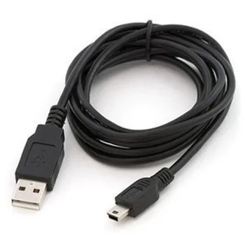 ดำความยาว 80/100cm ข้อมูลของสายเคเบิลแบบ USB 2.0 บนชายปลั๊กออกไป 5Pin มินิพอร์ต USB ตั้งข้อหาสายเคเบิลอะแดปเตอร์ข้อมูล Transmisson สายเคเบิล