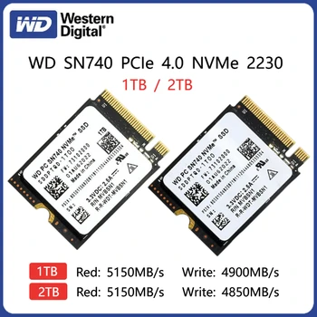 ตะวันตกดิจิตอล WD SN7402TB 1TB เอ็ม 22230 NVMe SSD PCIe Am 4x4 SSD สำหรับไมโครซอฟพื้นผิว ProX ร้องแล็ปท็อป 3 ไอดาดฟ้า