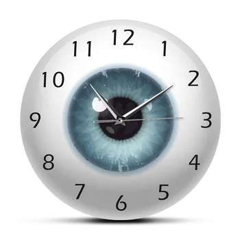 ตา Eyeball เรีงแกได้เห็นมุมมอง Ophthalmology เงียบนกำแพงเวลานาฬิกาที่ทำให้สามารถมองเห็นร่างกายของมนุษยวิภาค Novelty กำแพงดูของขวัญ