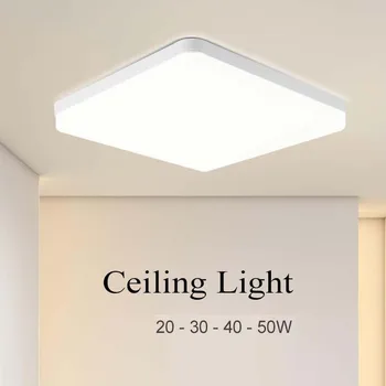 ทันสมัยเพดานแสงส Ceil ตะเกียง 20/30/40/50W นำแสงสว่าง 110V-220V กลับบ้านสำหรับพาเนลด้านตะเกียงเพดานห้องครัวอาศัยอยู่ห้องแสงสว่าง