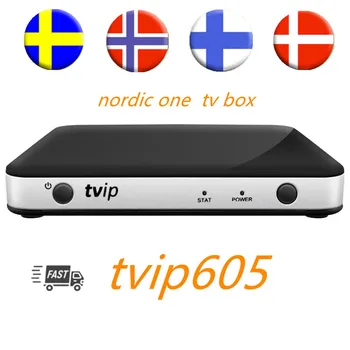 น่าทึ่งนอร์ดิกหนึ่ง TVIP605 IPTV ทีวีกล่องลินุกซ์ของระบบถ่ายทอดภายผ่านเครื่องมือเล่นสื่อคนฉลาด iptv OTT กล่อง 4K ทีวีกล่อง