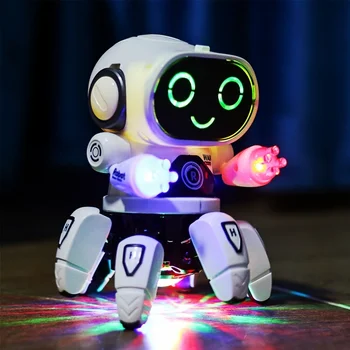 น่ารัก 6-กรงเล็บนำแสงสว่างละครเพลงเต้นหุ่นยนต์:การการศึกษาและโต้ตอบของเล่นสำหรับเด็กที่สมบูรณ์ของขวัญสำหรับพวก!
