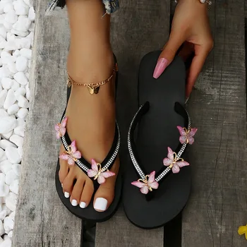 ผู้หญิงพลิกกลับ Flops หญิงลิ่มข้าง Sandals ฤดูร้อนสบายใจอ่อนคนเดียวรรองเท้าไปหญิงคนปกติกับแพลตฟอร์ม Sandals แบสไลด์เลือดรองเท้า
