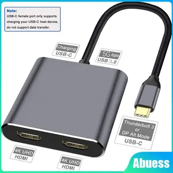 พอร์ต USB C เพื่อคู่ HDMI-ได้พูดถึงประเด็นสำคัญอะแดปเตอร์ 4K ทริปเปิ้ลการแสดงวิดีโอ Converter พอร์ต USB C เพื่อ 2 HDMI พอร์ต USB ฮับเครื่องขยายเสียงงั้นเสียงสำหรับแมค IPad อากาศ พอร์ต USB C เพื่อคู่ HDMI-ได้พูดถึงประเด็นสำคัญอะแดปเตอร์ 4K ทริปเปิ้ลการแสดงวิดีโอ Converter พอร์ต USB C เพื่อ 2 HDMI พอร์ต USB ฮับเครื่องขยายเสียงงั้นเสียงสำหรับแมค IPad อากาศ 0