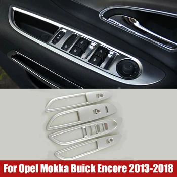 ภายใน Armrest ประตูหน้าต่างแก้วยเปลี่ยนปุ่มบนพาเนลหน้าปกสำหรับ Opel Mokka Buick เอาอีก 2013 จะ 201620172018 รถ Accessorie