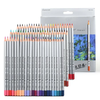 มาร์โค 7100 Raffine งานศิลป์ยิบดินสอสี 24/36/48/72 สีวาดรูปภาพสเก็ตช์พิมพ์สีดินสอสำหรับโรงเรียนงานศิลปะ
