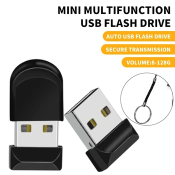 มินิพอร์ต USB 2.0 บน 8GB 16GB 32GB พอร์ต USB 64GB 128GB พอร์ต USB 2.0 บนแฟลช Pendrive 128GB 64GB 32GB 16GB 8GB 2.0 บนเอาปากกาขับรถ