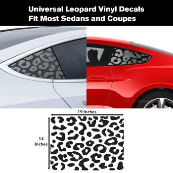 รถ Stickers รูปแบบสากลเหมาะกับเลเยอร์ Cheetah หนึ่งส่วนสี่หน้าต่างตายตัด Decal ตรงกับส่วนใหญ่ Sedans และ Coupes ตรงกับโตโยต้าฟอร์ด Chevy