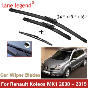 รถ Wiper หน้า&ด้านหลัง Wiper มนุษย์ใช่ปะหรือตั้งค่าสำหรับเรโนลต์ Koleos MK12008-2015 กระจกหน้า Windscreen หน้าต่าง 24