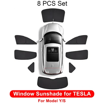 รถอาทิตย์เชดสำหรับ Tesla นางแบบ 3 พวก 2016-2023 กระจกหน้า Sunshade ปกปิดผู้ปกป้องหน้าด้านหน้าต่างความเป็นส่วนตัวตาบอดการพับเก็บเด็ก