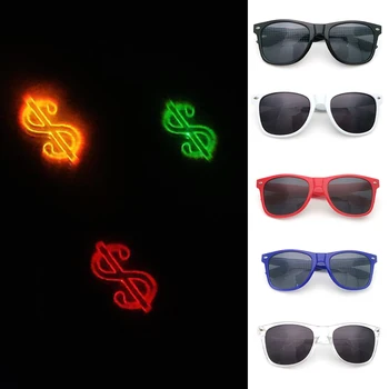 ลูกเล่นพิเศษดอลลาร์องแก้วเวทย์มนต์แสงสว่าง Eyeglasses เห็นแสงที่เปลี่ยน Diffraction Eyewear ตอนกลางคืนแสงสว่าง Sunglass