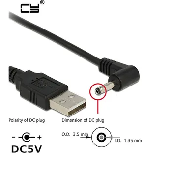 วอชิงตันพลังปลั๊กออกแบบ USB แปลงที่ 3.5*1.35 อืม/ดีซี 3.5*1.35 อืมดำ L รูปร่างตรงมุมมองแจ็คกับไขสันหลังแก้ไขลวดลายจุดเชื่อมต่อ stencils 2A สายเคเบิล 1m 3ft