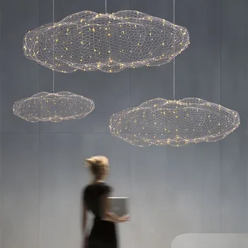 สมัยใหม่ทำให้คลาวด์ Firefly จี้ห้อยคอตะเกียงตอนค่ำที่เจิดจรับุคลิกนำแขวนแสงสว่างห้างบาร์ร้านอาหารศิลปะดีไซเนอร์ Indoor Luminaire