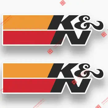 สร้างสรรค์ 2X K&N ตัวกรองอากาศ DECAL ด้วยป้ายสติ๊กเกอรถบรรทุกรถแข่งมา INTAKE รถหน้าต่างแข่งกันหมวกกันน็อ Stickers