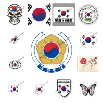 สร้างสรรค์ Stickers เกาหลีใต้ name ธง Decal เกาหลีใต้ name แผนที่ Styling ยวหยิบสติ๊กเกอร์มอเตอร์ไซด์หมวกกันน็อกคุณภาพชั้นยอด Vinyl กาวหยิบสติ๊กเกอร์ KK