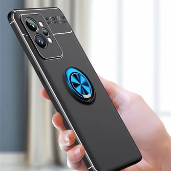สำหรับ Realme GT2 มืออาชีพคดี Realme GT Neo32 GT2 มืออาชีพหน้าปกเหล็กแหวนยืนปกปิด Shockproof TPU โทรศัพท์กลับมาทำคดีสำหรับ Realme GT2 มืออาชีพ