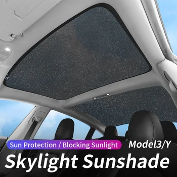 สำหรับ tesla รุ่น 32019-20222023/รุ่นของพวกกระจกหลังคา Sunshade หน้าด้านหลัง Sunroof Skylight ตาบอดเน้นสีส่ sunroof sunshade