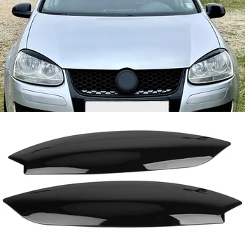 สำหรับ VW กอล์ฟ 5 MK5 GTI สเปนเซอร์รี้ดครับ R 200520062007 ดีดีเครื่องประดับ Chrome 1 คู่สำหรับ Volkswagen แสงไฟเล Eyebrow เปลือกตาของทริมหน้าปก