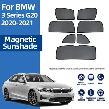 สำหรับบีเอ็มดับเบิลยูมา 3 Serie G202019-2024 G 20 รถ Sunshade เกราะด้านหน้ากระจกหน้ารอบผ้าด้านหลังด้านทางอาทิตย์หน้าต่างพับเก็บ Visor