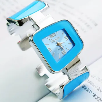 หรูหราแบรนด์ Wholesale คา XIRHUA สเชื่อมต่ออนาล็อกผู้หญิงแฟชั่นหญิงท่านหญิงสร้อยข้อมือนักเรียน Bangle นาฬิกาของขวัญ wristwatch