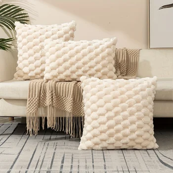 อบอุ่นหมอปลอมตัหมอนสำหรับห้องนั่งเล่นของ Knit ตกแต่งมันไว้เฉยๆซะอีหมอนสำหรับโซฟาออกแบบ Pillowcase อ่อนทันสมัยนุ่นขว้างหมอน