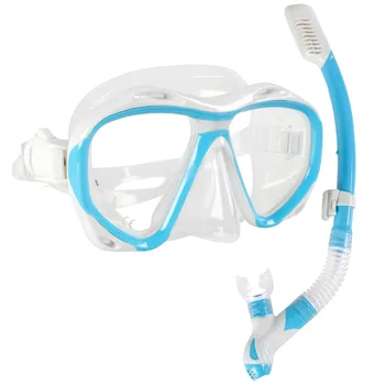 อยู่ใต้น้ำมาเกือยี่ห้องมืออาชีพดำน้ำ Snorkels หน้ากากหน้ากากดำน้ำหาอุปกรณ์ทุกคนใส่แว่นแว่นดำลงไปดูว่ายน้ำเย็นลมหายใจสอดท่อตั้งค่า