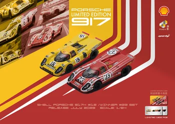 ออลสปาร์คเอ็กซ์เล็กๆ 1:64 ถพอร์ช 917K คอมโบ-Le Mans#18&#232Cars ตั้ง Diecast รุ่นของรถ