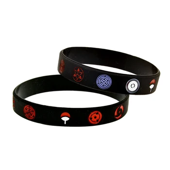 อะนิเม Naruto Sharingan กีฬา Wristband ของเล่นของชายหญิงยางการ์ตูนคิดว่าเสน่ห์ Cosplay Wristbands ของเล่นสำหรับเด็กของขวัญ