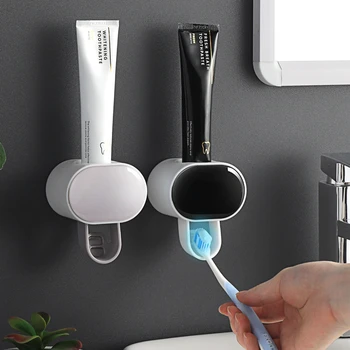 อัตโนมัติยาสีฟันอัน Dispenser ห้องน้ำเครื่องประดับแปรงสีฟันโฮล์เดอร์สำหรับกลับบ้านห้องน้ำฟันของครีม Dispenser