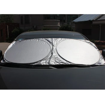 อัตโนมัติรถด้านหน้าด้านหลังหน้าต่าง Visor กระจกหน้าบล็อกปกปิดอาทิตย์ได้รับแสง UV การคุ้มครองรถ Sunshade หนังเรื่องรถครีมกันแดดรถซุบล็อค