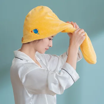 อาบน้ำห่ผม Drying หมวกซุปเปอ Absorbent เร็ว drying อาบน้ำหมวกแห้งผมผ้าเช็ดตัวแชมพูผ้าเช็ดตัวเก็บของหาผ้าโพกหัวก่อทางใจเย็นผ้าเช็ดตัว