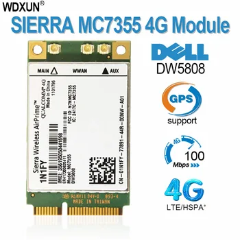 เซียเครือข่ายไร้สาย Airprime MC7355 มินิ PCIe LTE/HSPA+จีพีเอส 100Mbps DW58081N1FY 4G ศูนย์ควบคุม kde ในโมดูล 1xRTT EVDO Rev สำหรับ Dell 1900/2100/850/70