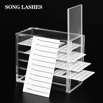 เพลง Lashes ห้องเก็บของกล่องสำหรับ Eyelash วนขยายแฟ้มจัดการห้องเก็บขอโฮล์เดอร์ผู้จัด Acrylic จลงมือกับป้ายทะเบีย Eyelash ส่วนขยายเครื่องมือ