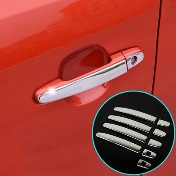 เหมาะสำหรับโตโยต้า Camry Corolla เรื่องเซ็กส์หรือเมตริกซ์ว่างพรีอุส Rav4 Chrome Stainless นจับประตูปิด Trim Molding Styling หมวก Bezel