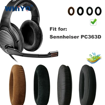 แทนที่หูชุดสำหรับ Sennheiser PC363D พิวเตอร์ 363D 363 D Headset ส่วนเครื่องหนัง Earmuff Earphone ข้อมือปกปิด