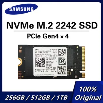 แบรนด์ใหม่ Samsung PM9B11TB 512GB 256GB 2242 SSD PCIe Gen4 x4 NVME เอ็ม 2 แข็งของรัฐขับรถ SSD สำหรับพื้นผิว ProX มืออาชีพ 7+ไอดาดฟ้า