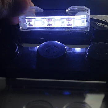 โถปลางแสงพลาสติกเล็กๆเรียแสงสว่างพอร์ต USB ทำให้พื้นที่ทำงานปลาถังตะเกียง 5V ว์-voltage พลังงานป้อน