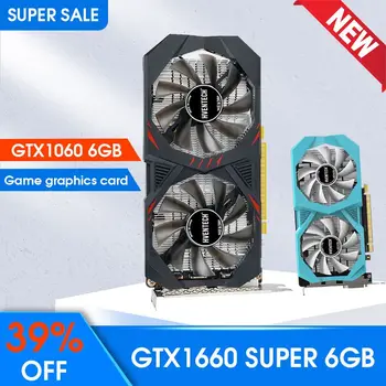 ใหม่ GeForce GTX 1660 สุดยอด 6GB กราฟิกการ์ด GDDR6192Bit แบรนด์ติดโบว์กล่องตื่นวีดีโอการ์ดทั้งคู่ Gtx1660 s 6G ในเกมสำหรับพิวเตอร์
