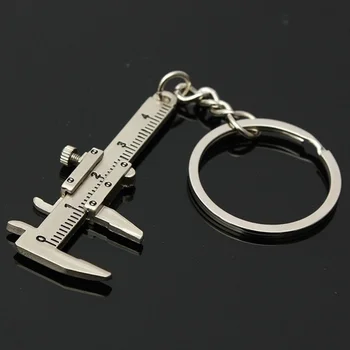 ใหม่แฟชั่นกุญแจรถมินิ Vernier Caliper แบบเคลื่อนย้ายได้ 0-40mm ที่เก็บกุญแจเครื่องวัดระยะทา Gauging เครื่องมือรถเทอร์โบวงกุญแจแหวน&ซ่อน/แสดงเลเยอร์...Caliper