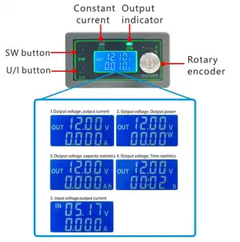 50V 20A 1000W ดีซี/ดีซีเหรีย Converter CC CV นขั้นลงพลังงานป้อมอดูล LCD Adjustable Voltage Regulated 50V 20A 1000W ดีซี/ดีซีเหรีย Converter CC CV นขั้นลงพลังงานป้อมอดูล LCD Adjustable Voltage Regulated 1