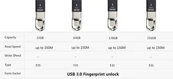 Lexar F35 อยนิ้วมือปลดล็อค Pendrive 64GB 3.0 พอร์ต USB แฟลชไดร์ฟ 128GB นายเทียบนดิสก์ 32GB 256GB ปากกาขับรถเหล็กเข้ารหัสปกป้องสำหรับพิวเตอร์ Lexar F35 อยนิ้วมือปลดล็อค Pendrive 64GB 3.0 พอร์ต USB แฟลชไดร์ฟ 128GB นายเทียบนดิสก์ 32GB 256GB ปากกาขับรถเหล็กเข้ารหัสปกป้องสำหรับพิวเตอร์ 1