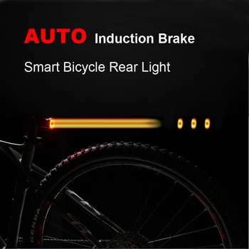 NEWBOLER ฉลาดเบรคขี่จักรยานด้านหลังแสงอัตโนมัติสัมผัสพอร์ต USB Cycling หาแสงสว่าง IPX6 Waterproof จักรยานกลับมา Taillight กับ 2 เล็ NEWBOLER ฉลาดเบรคขี่จักรยานด้านหลังแสงอัตโนมัติสัมผัสพอร์ต USB Cycling หาแสงสว่าง IPX6 Waterproof จักรยานกลับมา Taillight กับ 2 เล็ 1