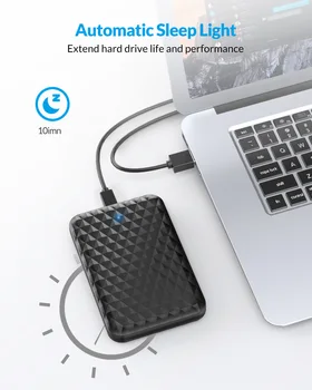 ORICO องเว็บเบราว์เซอร์ภายนอกยากที่ขับรถ Enclosure SATA ต้องพอร์ต USB 3.12.5 นิ้วนคดีสำหรับลวดลาย stencils SSD Enclosure คดีสำหรับ 2.5