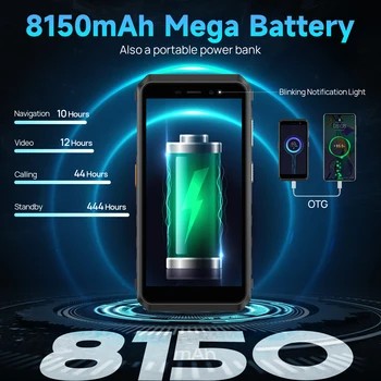 Ulefone พลังเกราะ X11 Rugged โทรศัพท์ 8150 mAh 8GB แพ 32GB ROM Waterproof\n smartphone NFC 2.4 G/5G WiFi เคลื่อนที่โทรศัพท์ทั่วไป Ulefone พลังเกราะ X11 Rugged โทรศัพท์ 8150 mAh 8GB แพ 32GB ROM Waterproof\n smartphone NFC 2.4 G/5G WiFi เคลื่อนที่โทรศัพท์ทั่วไป 1