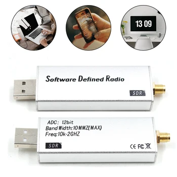 ดิจิตอล SDR ผู้รับ 10KHz จะ 2GHz วิทยุผู้รับ Multifunctional 12-bit ADC ซอฟต์แวร์ผู้รับพอร์ต USB ส่วนติดต่อสำหรับวิทยุอากาศ ดิจิตอล SDR ผู้รับ 10KHz จะ 2GHz วิทยุผู้รับ Multifunctional 12-bit ADC ซอฟต์แวร์ผู้รับพอร์ต USB ส่วนติดต่อสำหรับวิทยุอากาศ 1